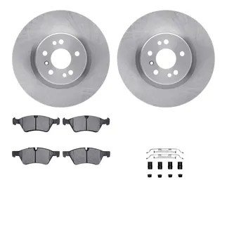 R1 Concepts WFWH1-63131 E- Line Series Brake Rotor W/ Ceramic Brake Pads & Hdw